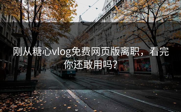 刚从糖心vlog免费网页版离职，看完你还敢用吗？